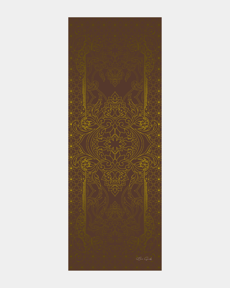Buhur Kahvesi & Saf Sarı Efsunlu Desen Şal - 43 · görsel 7