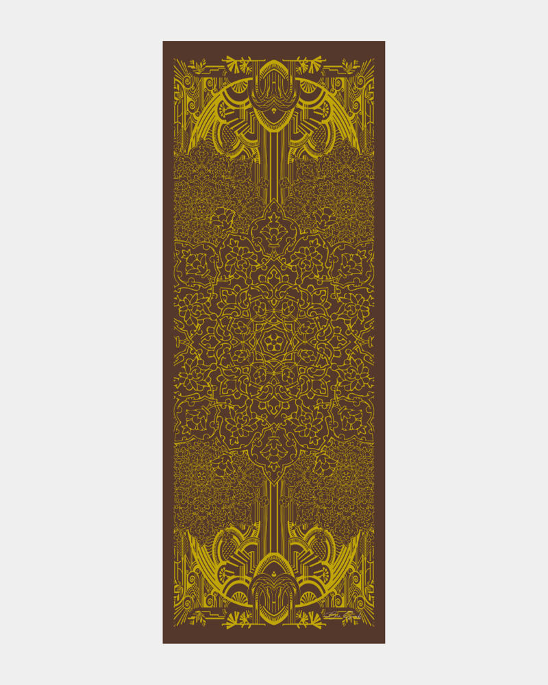 Buhur Kahvesi & Saf Sarı Harem Rüyası Desen Şal - 43 · görsel 6