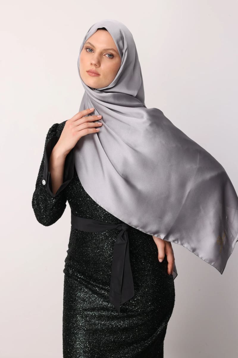 Gri Diamond Aura Şal · görsel 3