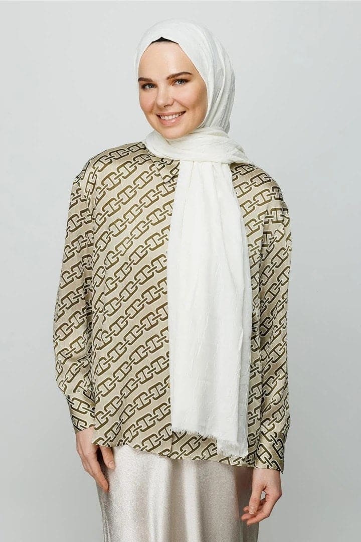 Ekru Bambu Şal · görsel 3