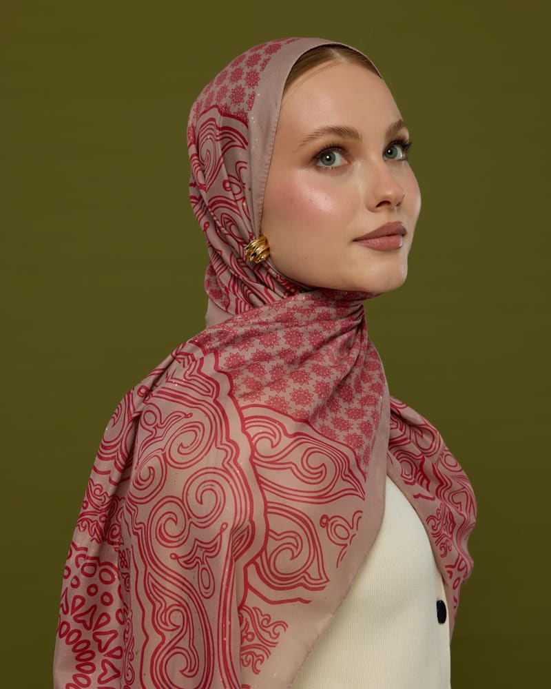 Fildişi & Gülkurusu Bala Hatun Desen Şal - 10 · görsel 2