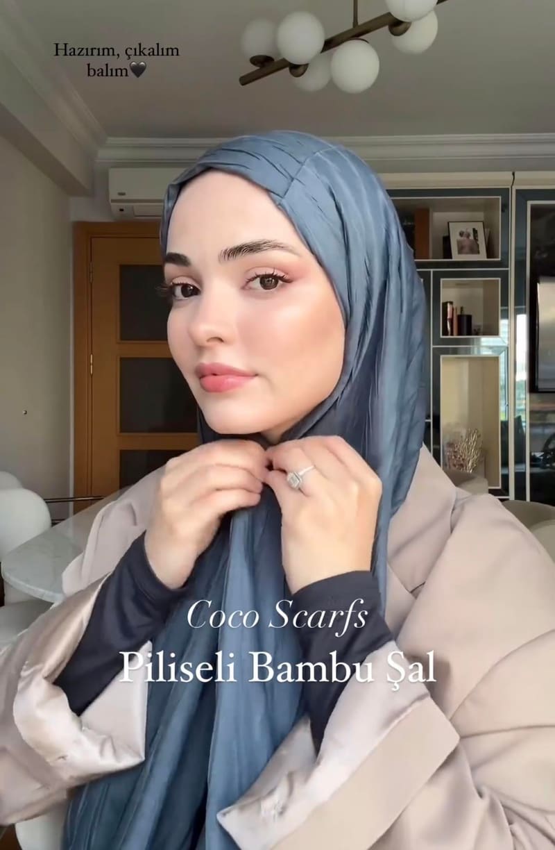 Füme Piliseli Bambu Şal · görsel 5