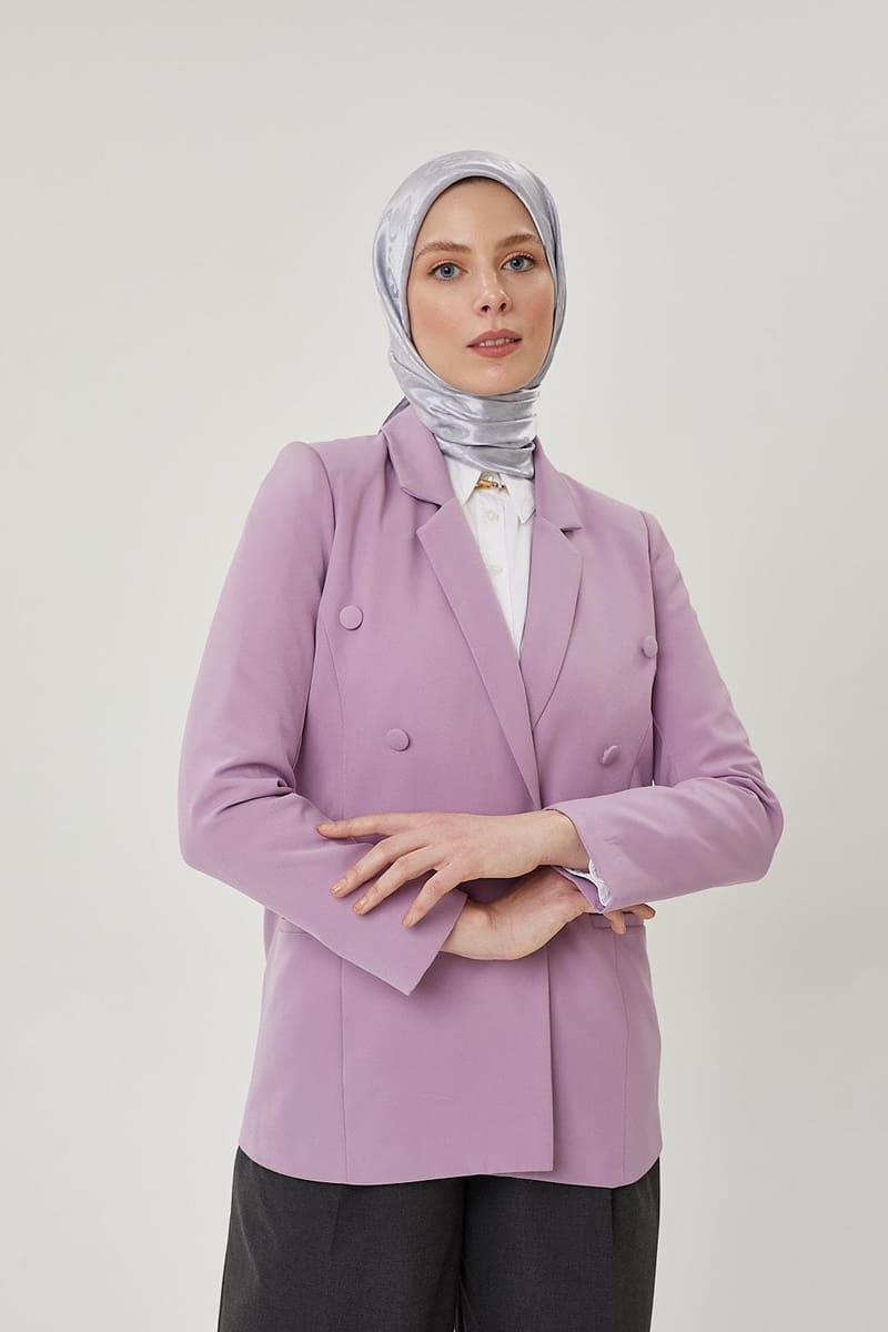 Gümüş G Desen Parlak Jakar Eşarp · görsel 3