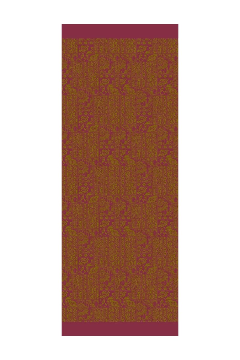 Yağ Yeşili-Mürdüm Henna Desen Çift Taraflı Şal · Kaşmir · görsel 2