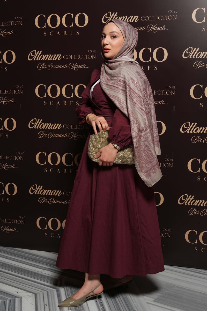 İnci Taşı & Tarçın Kabuk Hürrem Desen Şal - 12 · görsel 4