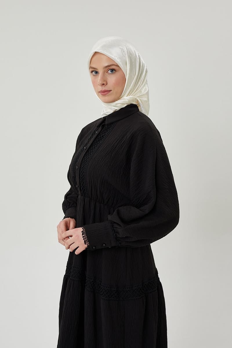 Kırık Beyaz G Desen Parlak Jakar Eşarp · görsel 4