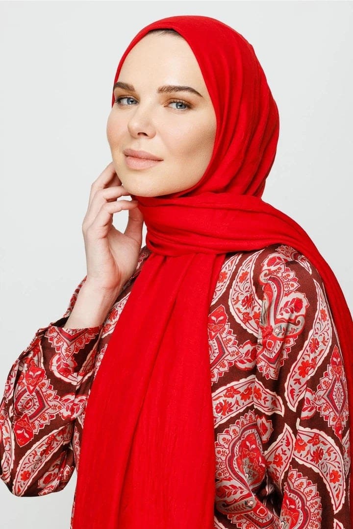 Kırmızı Bambu Şal · görsel 2