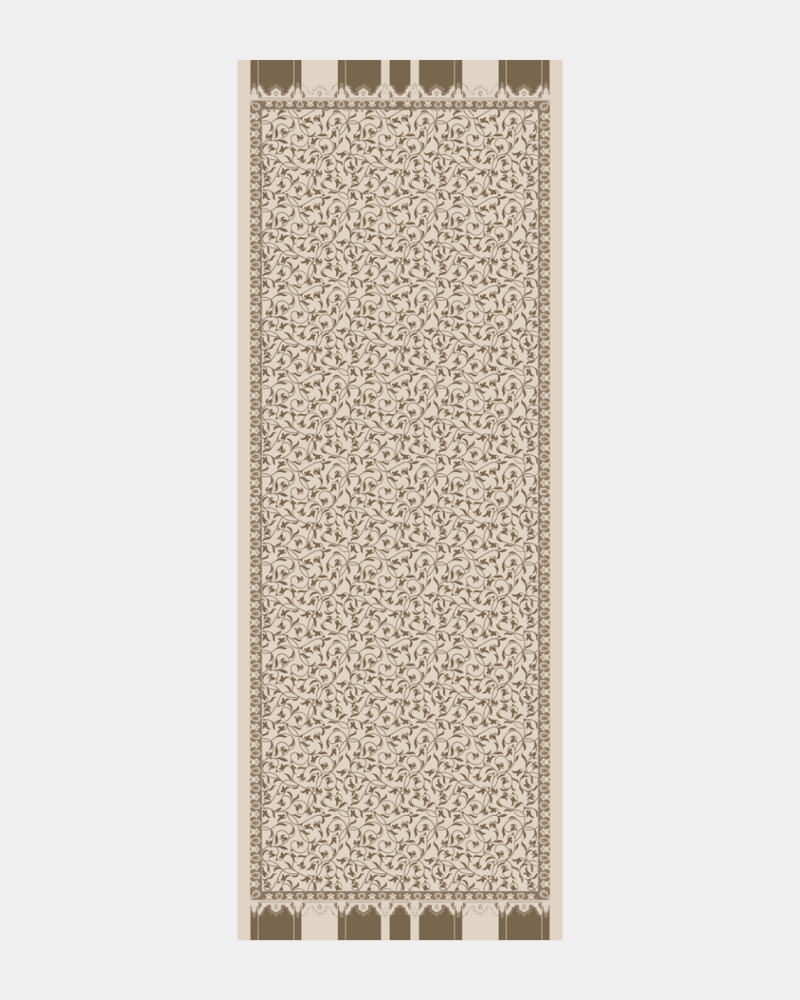 Krem & Toprak Lale Bahçesi Desen Şal - 16 · görsel 7