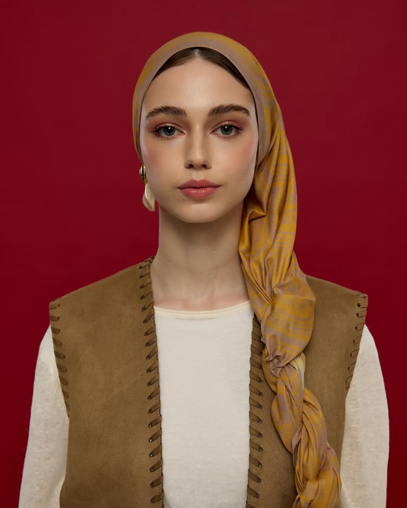 Kumral Toprak & Bal Revanı Sultani Desen Şal - 47 · İpeksi Jakar · görsel 2