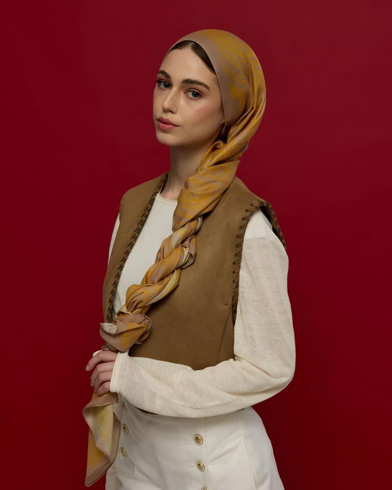 Kumral Toprak & Bal Revanı Sultani Desen Şal - 47 · İpeksi Jakar · görsel 4