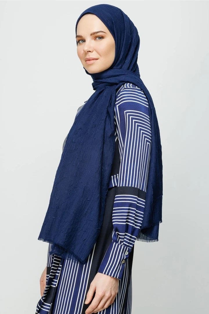 Lacivert Bambu Şal · görsel 2