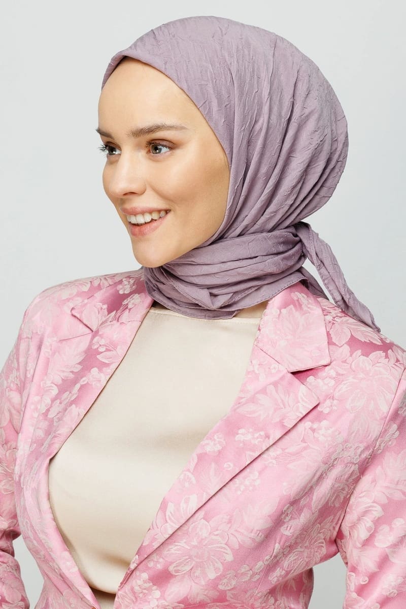 Lavanta Gri Bambu Eşarp · görsel 2