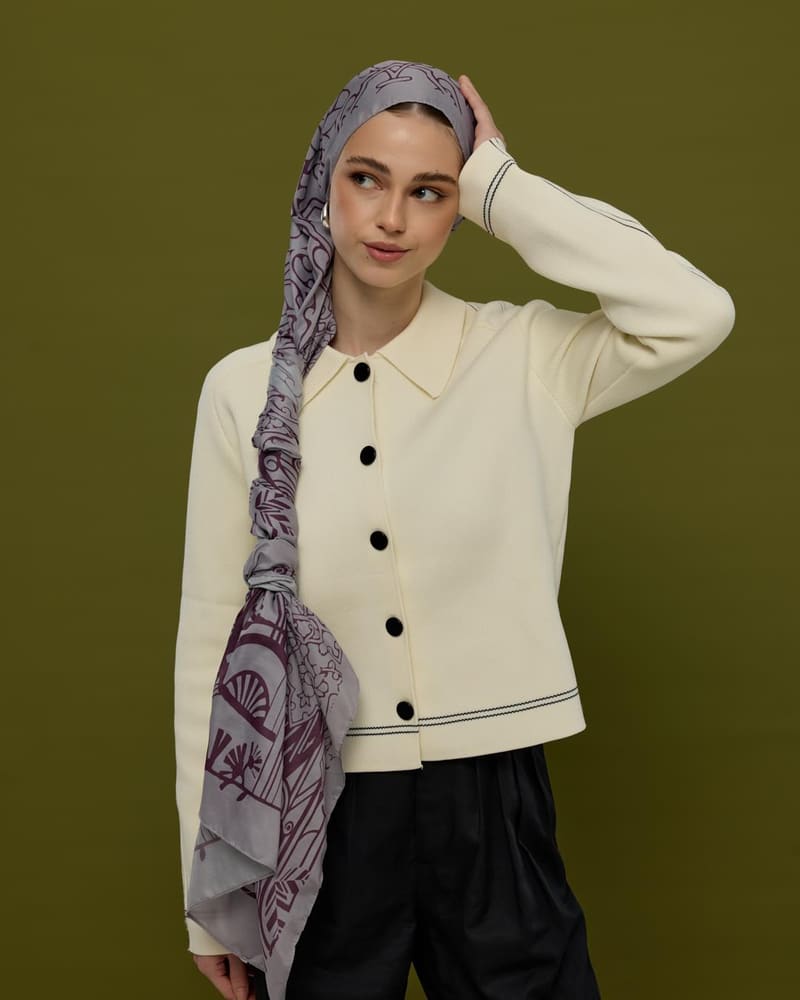 Leylak & Erguvani Harem Rüyası Desen Şal - 02 · görsel 5