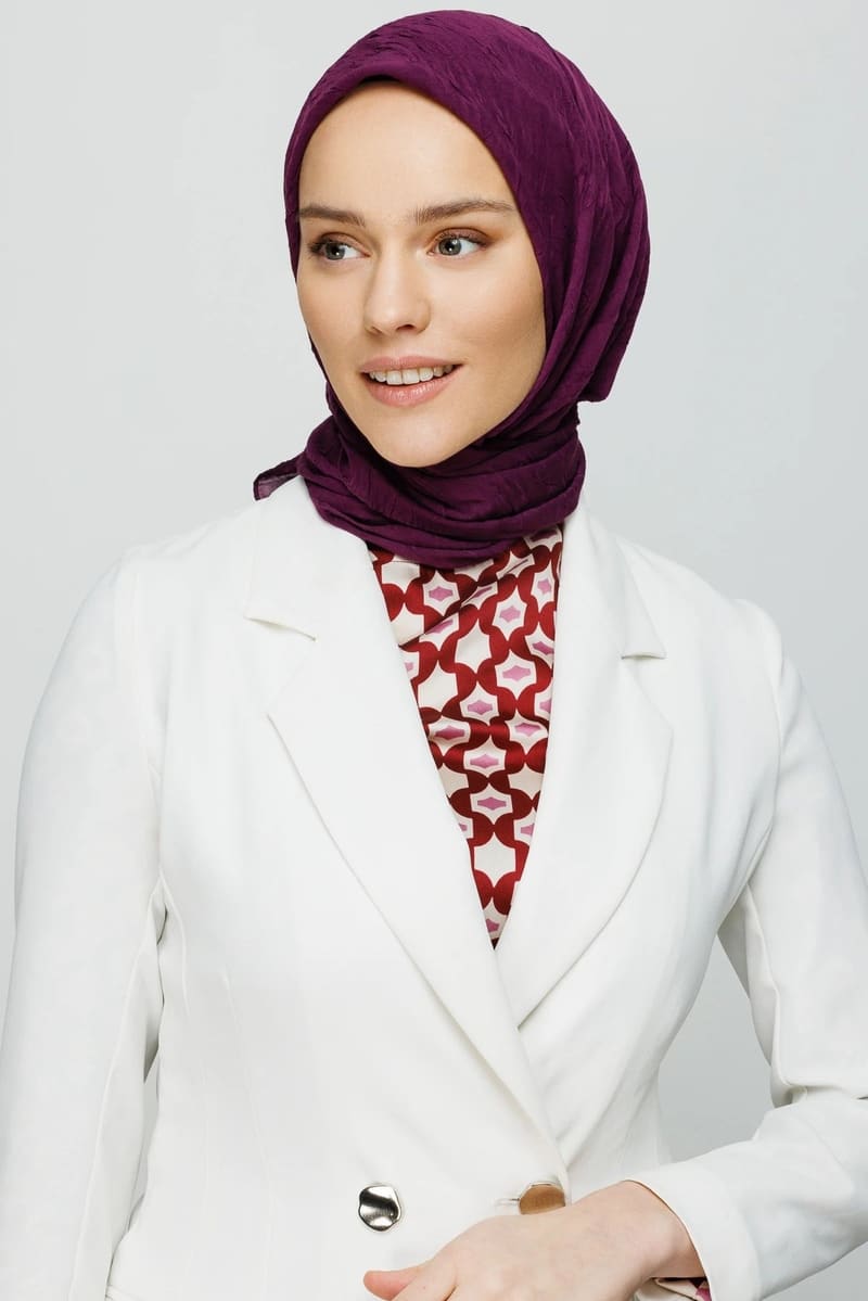 Mor Bambu Eşarp · görsel 2