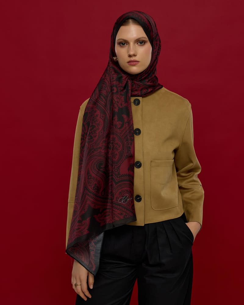 Nar & Lav Sultani Desen Şal - 77 · görsel 3
