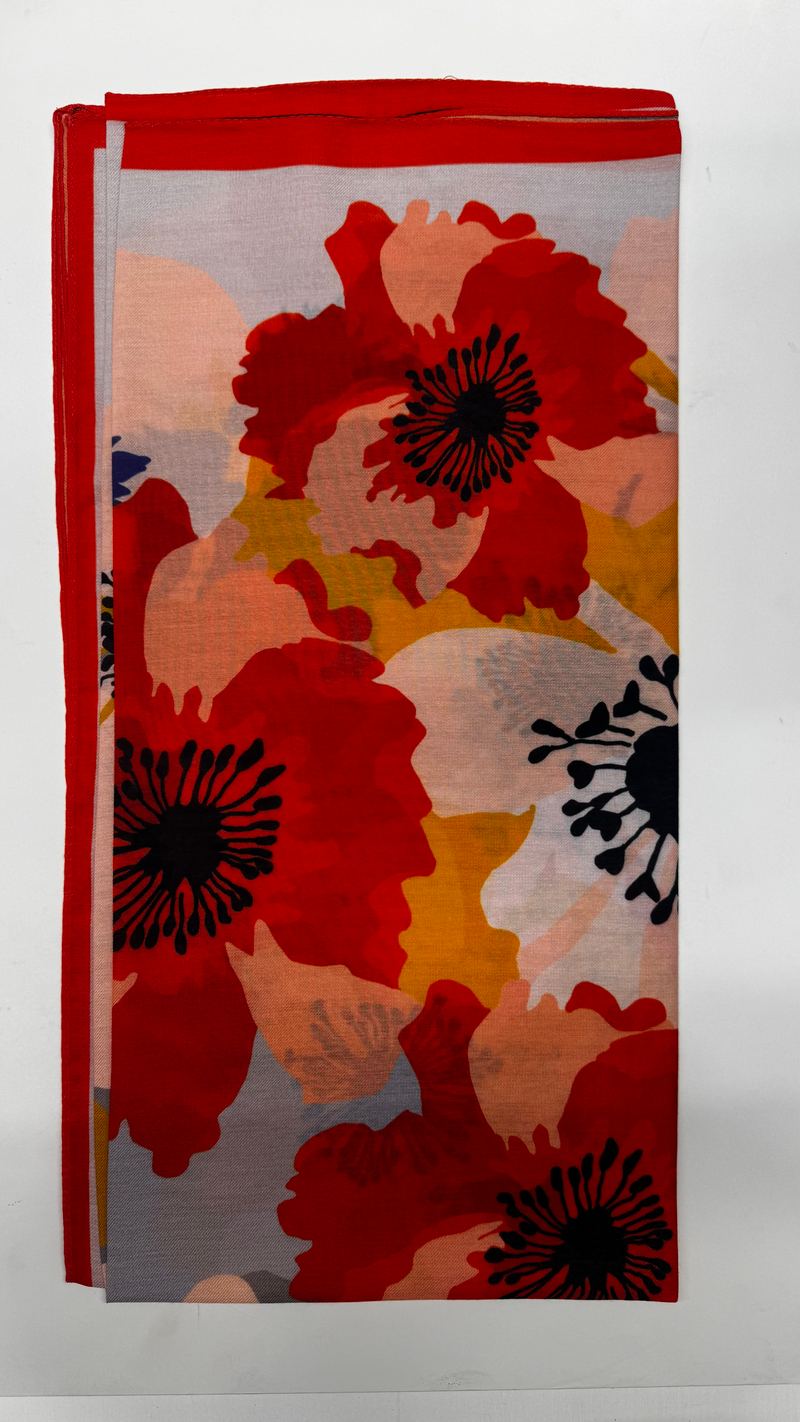 Narçiçeği & Nude - Garden Pamuk Eşarp · görsel 2