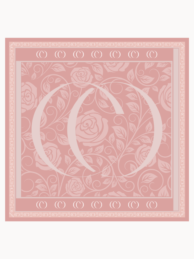 Pastel Pembe - Vintage Pamuk Eşarp · görsel 4