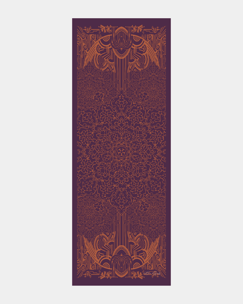 Patlıcan & Amber Tınısı Harem Rüyası Desen Şal - 27 · görsel 8