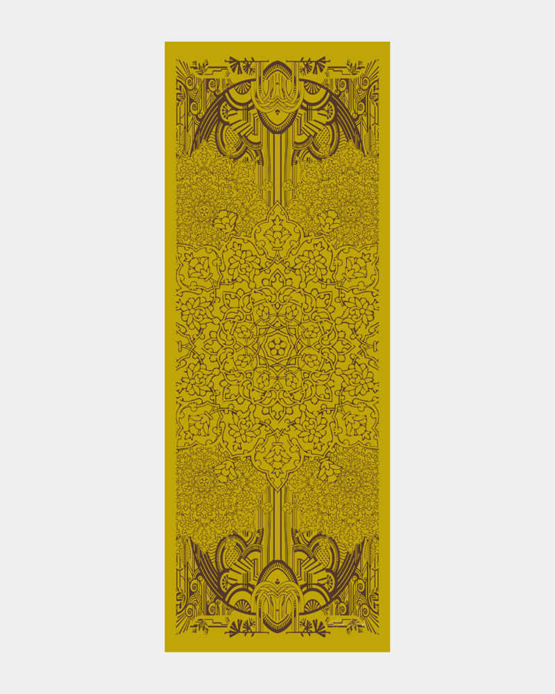 Saf Sarı & Buhur Kahvesi Harem Rüyası Desen Şal - 44 · görsel 7