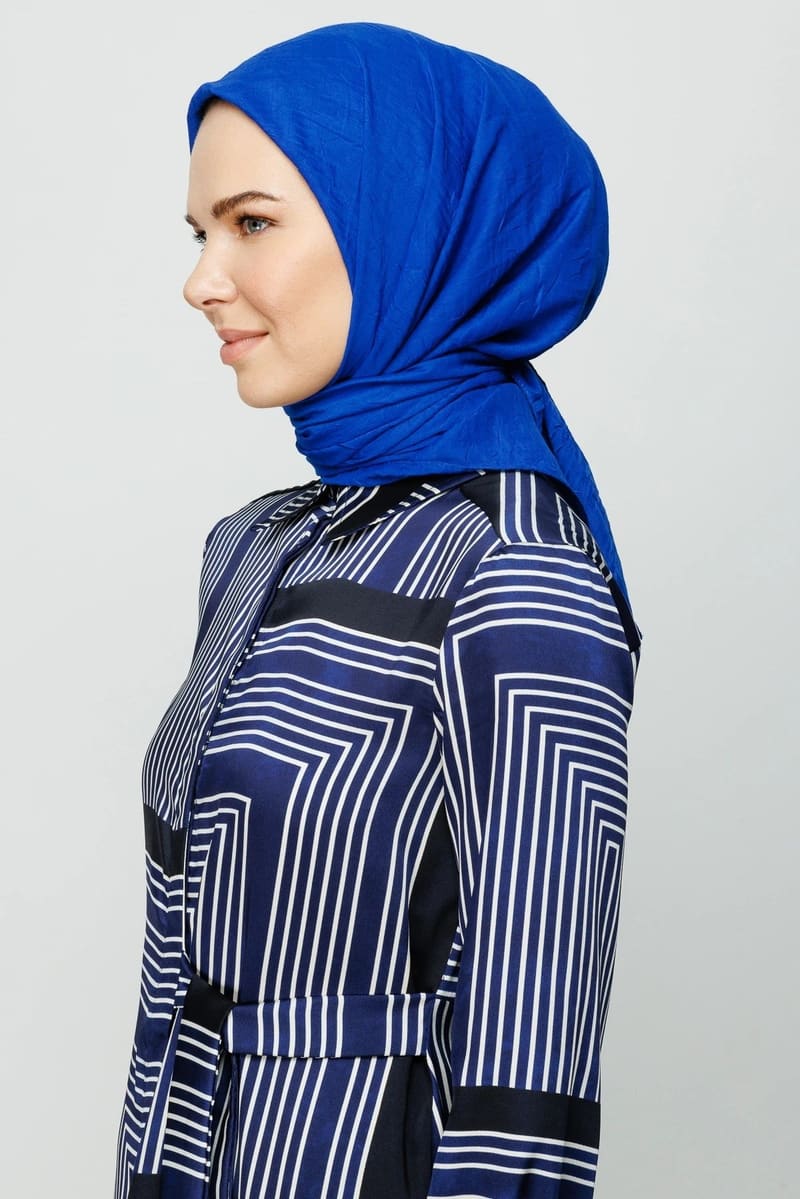 Saks Mavi Bambu Eşarp · görsel 2