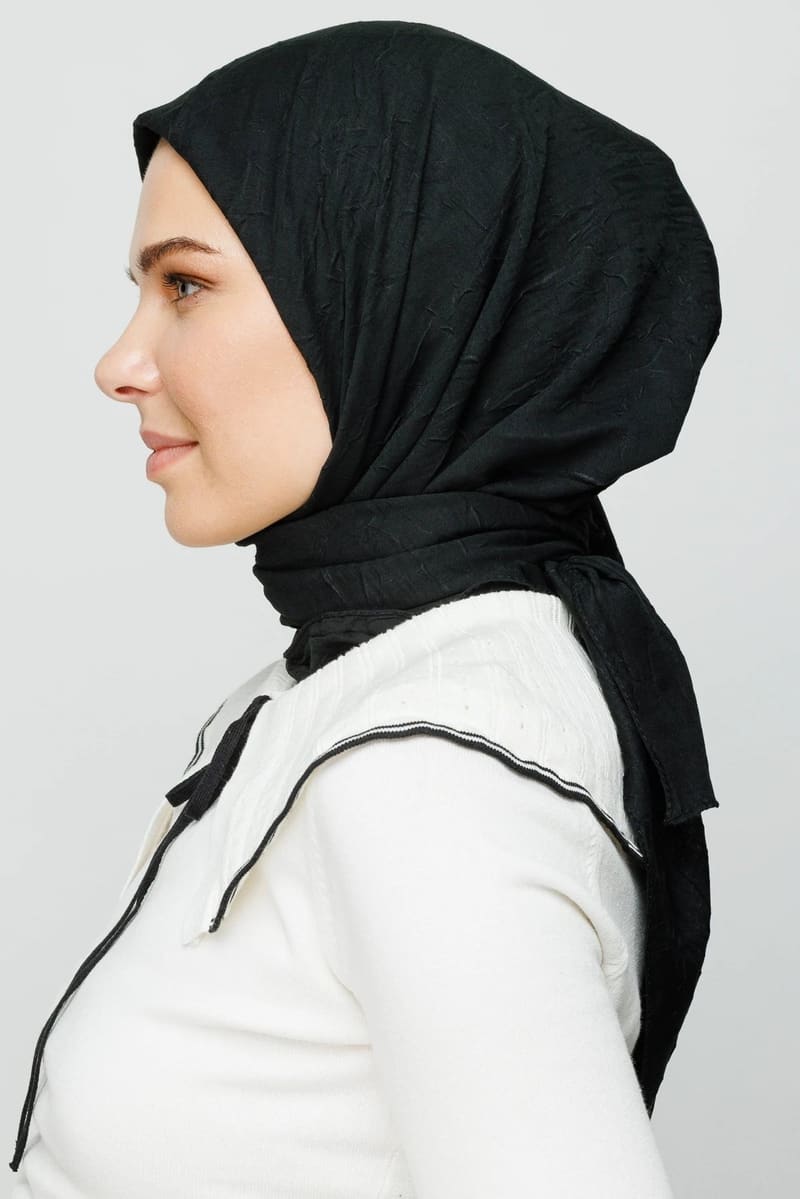 Siyah Bambu Eşarp · görsel 2