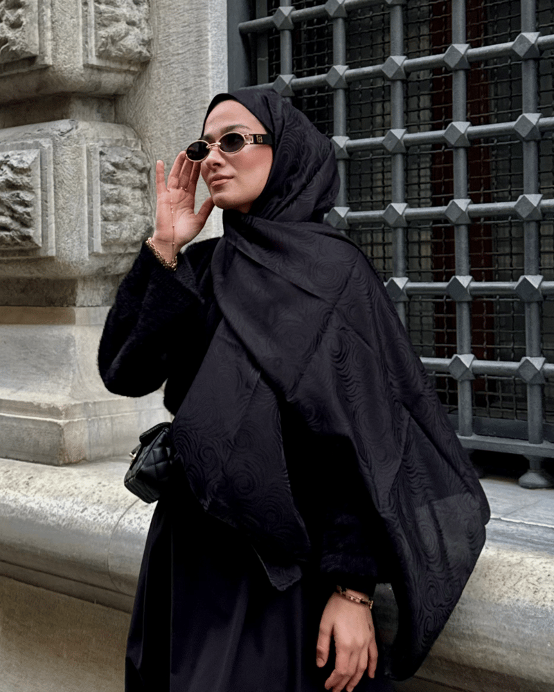 Siyah Revan Desen Jakar Şal · İpeksi Jakar · görsel 2