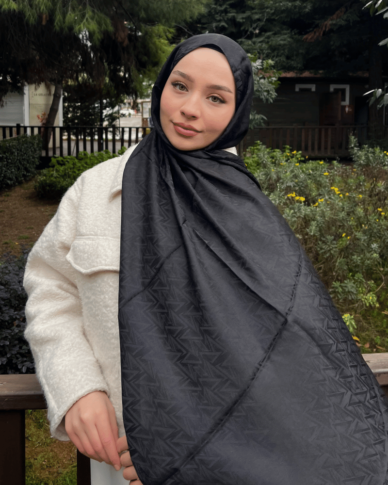 Siyah Triya Desen Jakar Şal · İpeksi Jakar · görsel 2