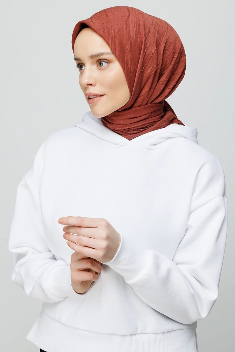 Soğan Kabuğu Bambu Eşarp · görsel 2