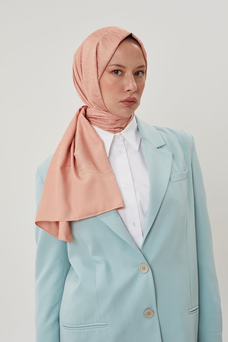 Somon Shine Desen Jakar Şal · İpeksi Jakar · görsel 3