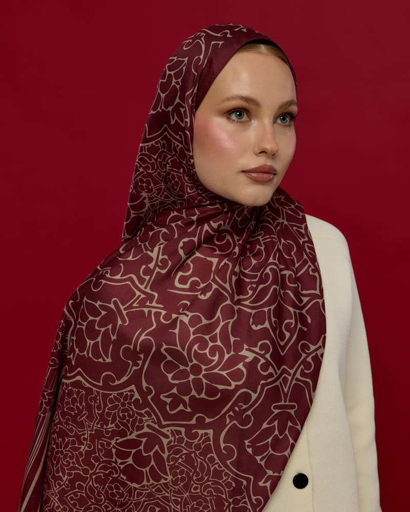 Tarçın Kabuk & İnci Taşı Harem Rüyası Desen Şal - 11 · görsel 6