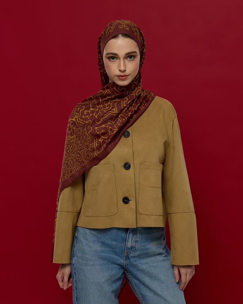 Tarçın Rüzgarı & Saf Altın Harem Rüyası Desen Şal - 31 · görsel 5