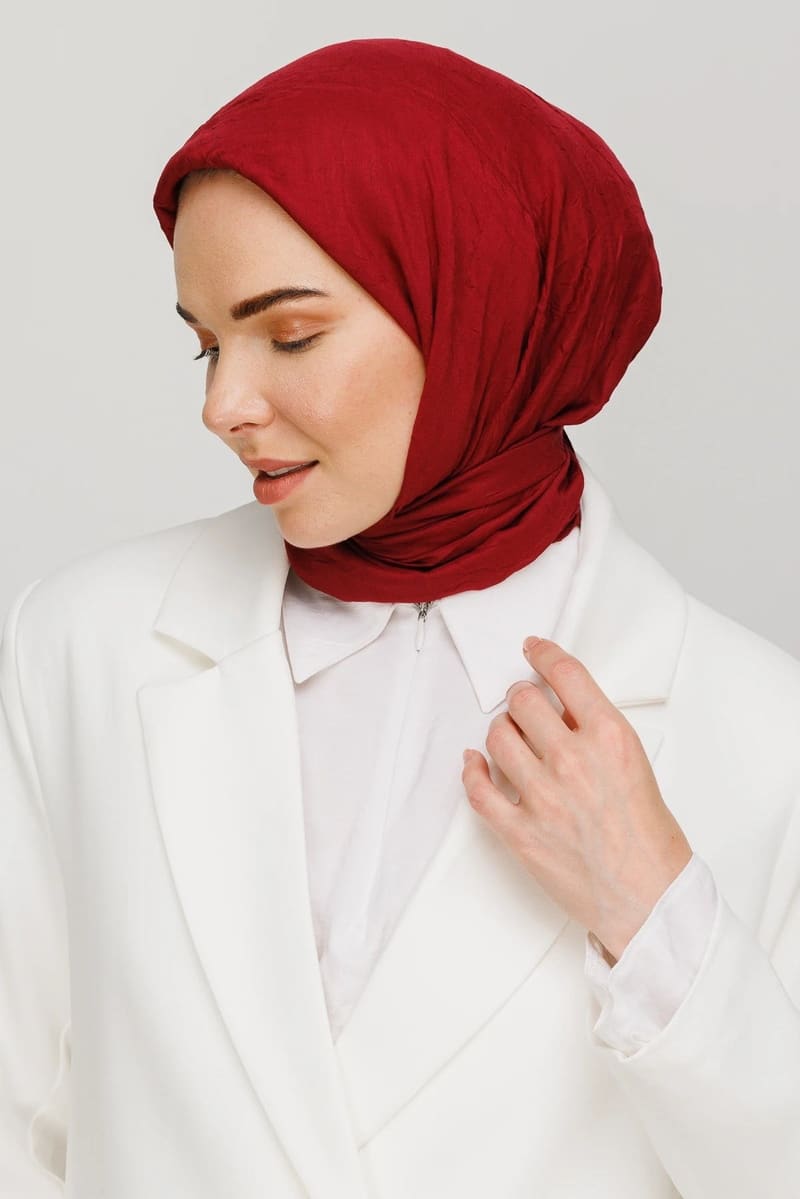 Vişne Çürüğü Bambu Eşarp · görsel 2