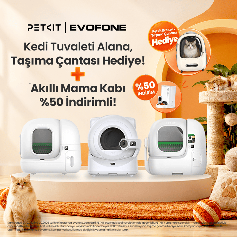PETKIT otomatik kedi tuvaleti ve Yumshare Solo akıllı mama kabı