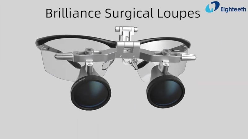 Eighteeth Brilliance Dental Loupe 3.5x Büyütmeli Kafa Işıklı