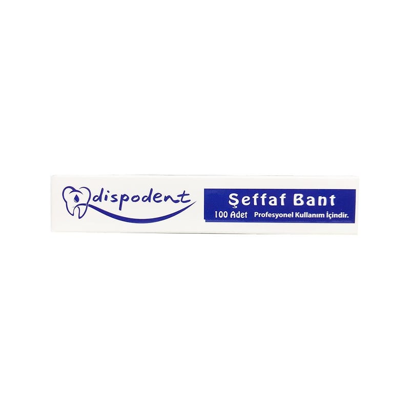 Dispodent Şeffaf bant 100 lü