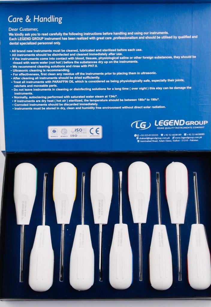 Legend Plastik Saplı Elevatör Set 10 lu