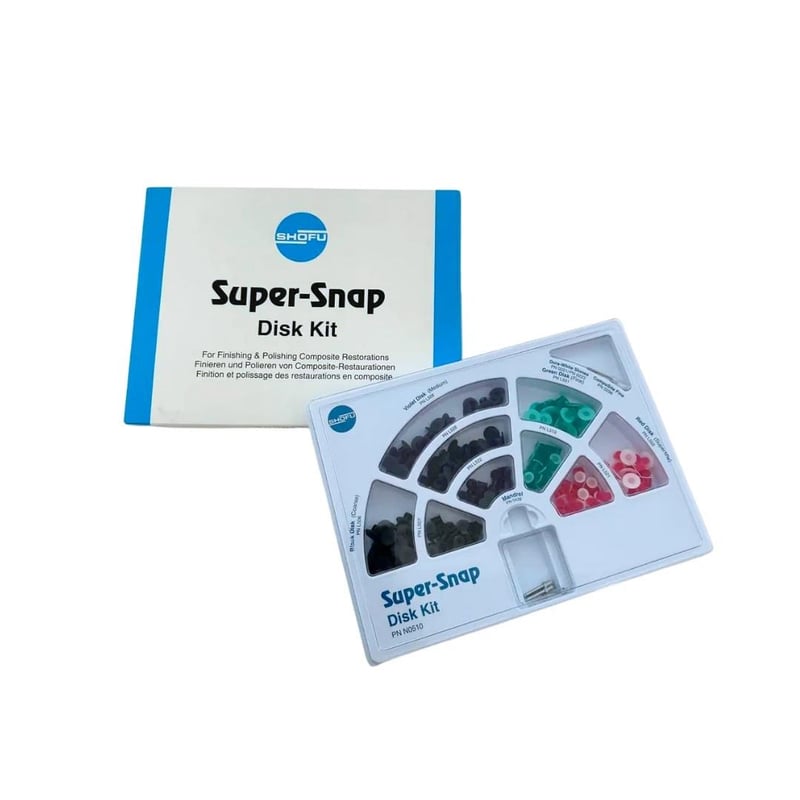Shofu Super Snap Rainbow Kompozit Cilalama ve Bitirme Disk Seti 180'li