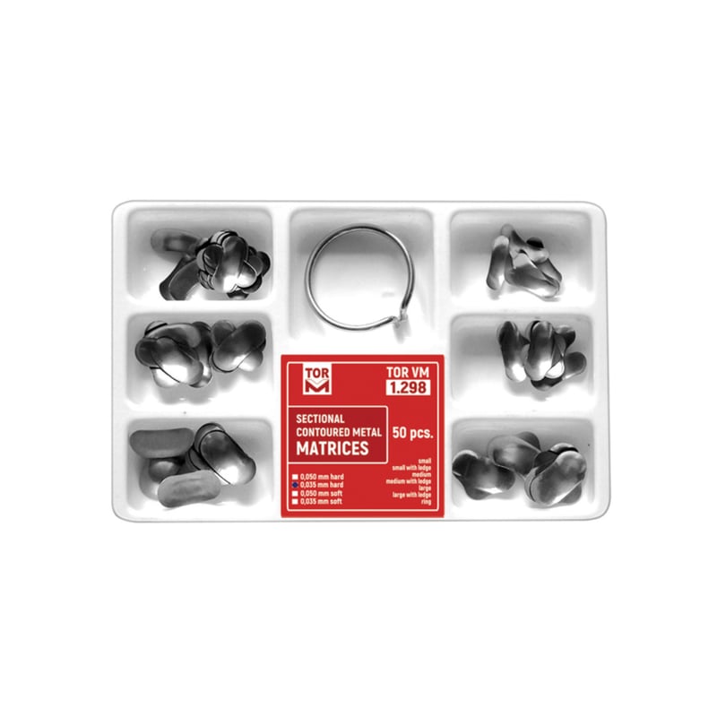 Tor VM Bölgesel Konturlu Metal Matrix Seti No:1.298 0,050mm Sert