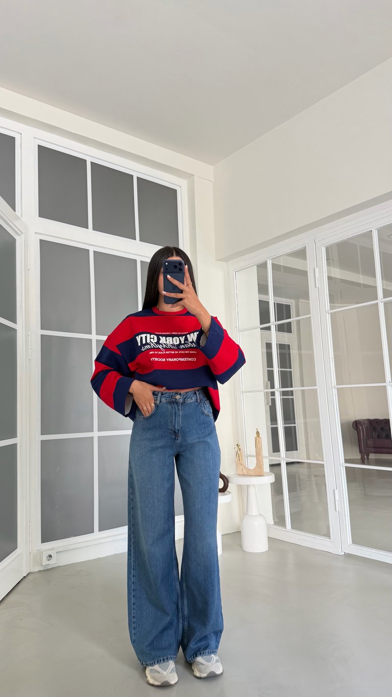 Mavi Beli Lastikli Jean GAUS-02158