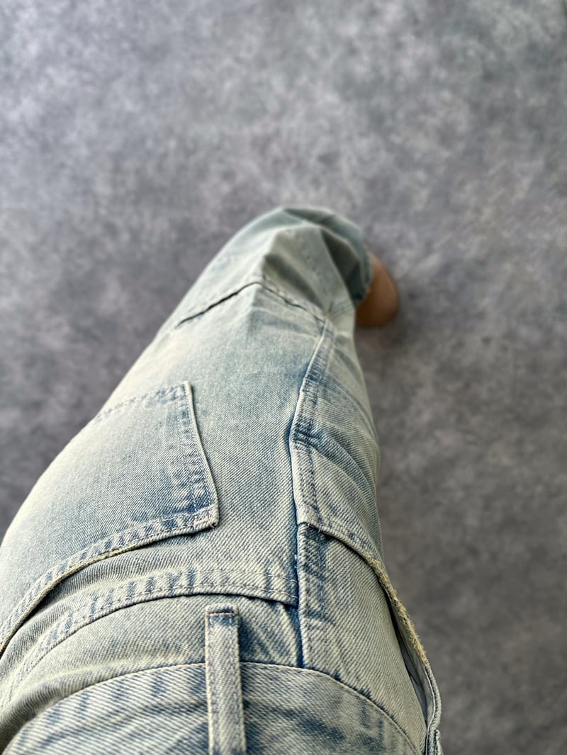 GR Yeşil Cep Detaylı Eskitme Jean