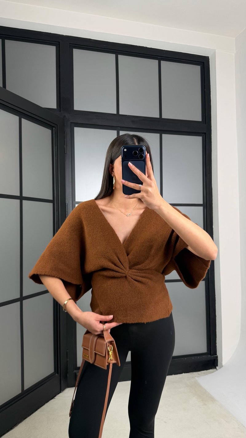 Taba Belden Oturtmalı ZR Muadil Triko Kazak GAUS-01178