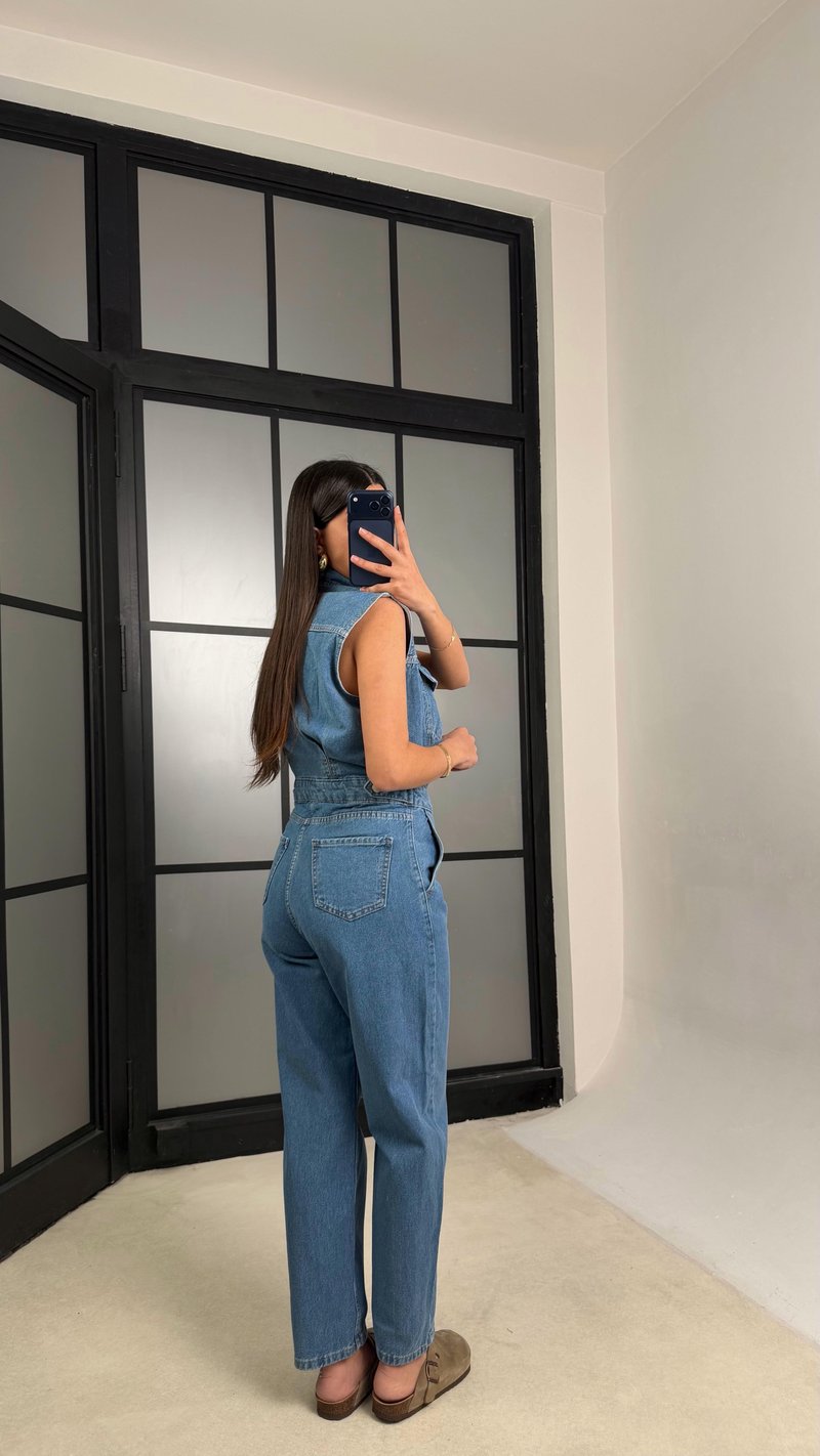 Mavi ZR Muadil Premium Denim Tulum GAUS-01280