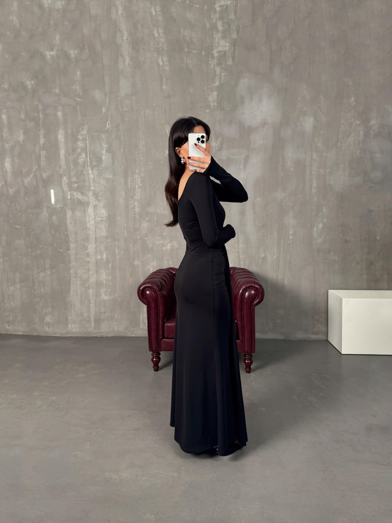 Bonita Siyah Bodysuit Etek Tasarım Takım