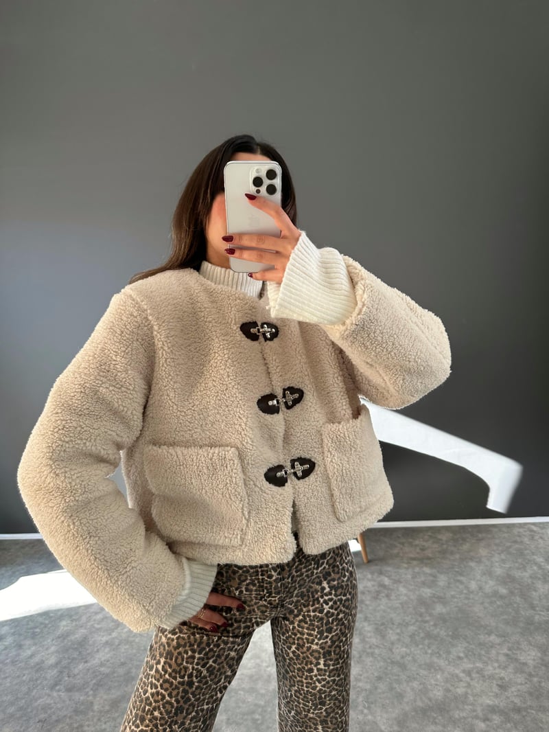 Sua Taş Astarlı Teddy Mont 