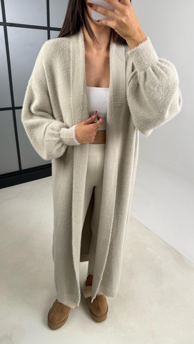 Vizon Uzun Oversize Triko Hırka GAUS-00157