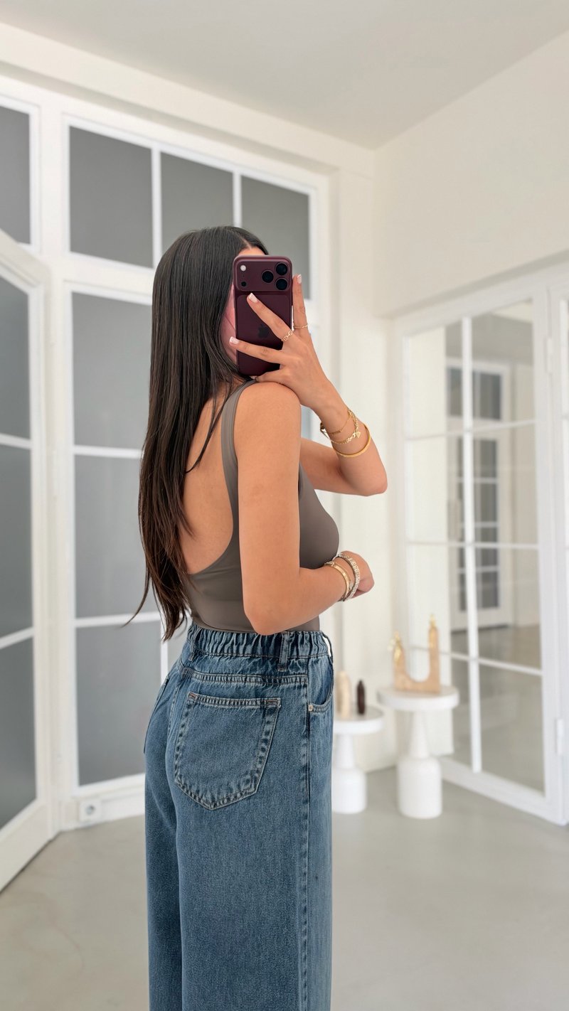 Kahve Basic Bodysuit GAUS-02333