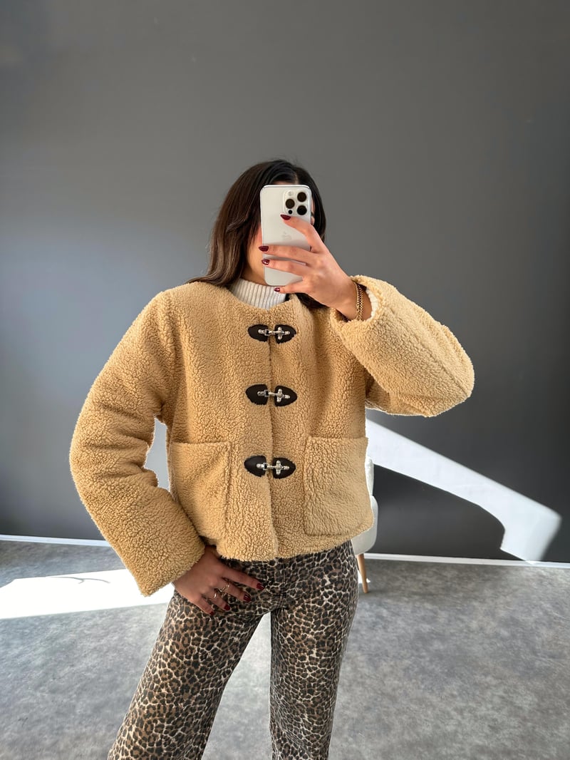 Sua Camel Astarlı Teddy Mont