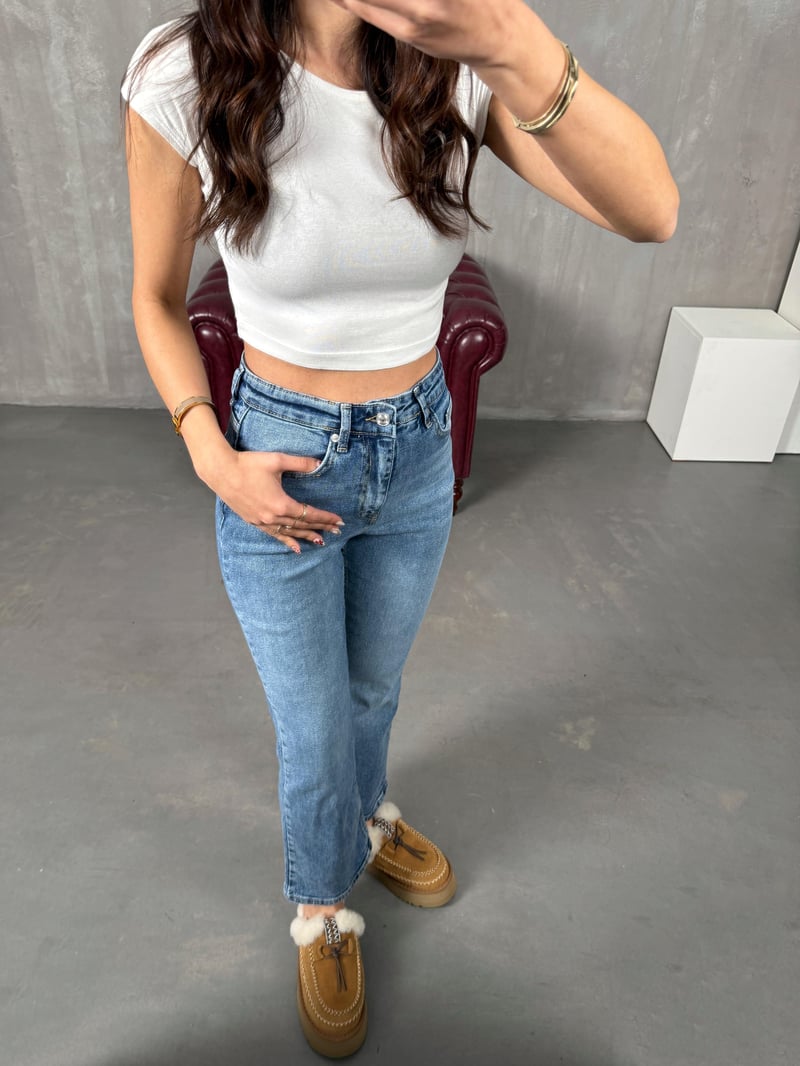 Shake Açık Mavi CS Muadil Flare Jean