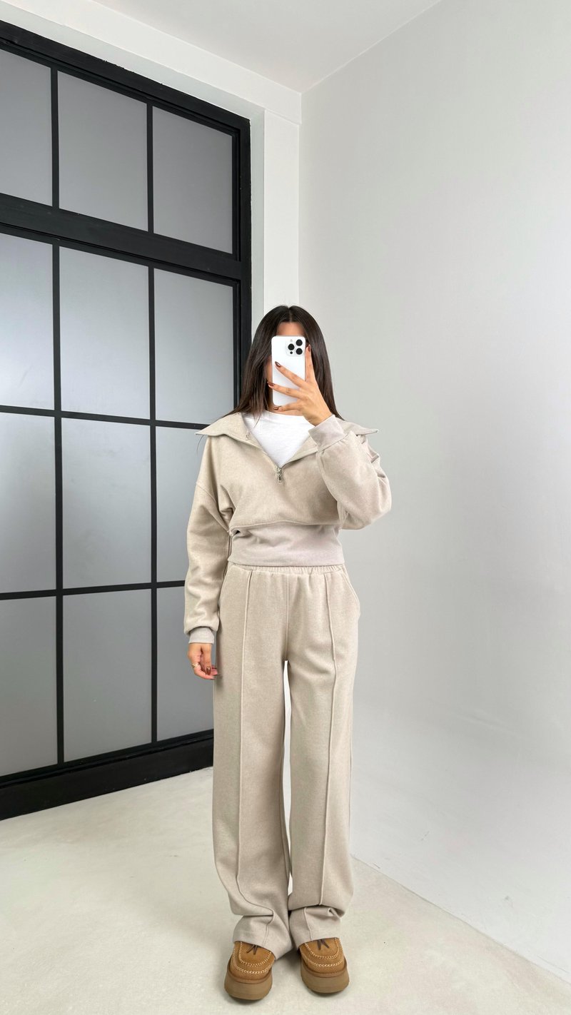 Taş Selanik Tshirtlü 3Lü Örme Takım GAUS-00154