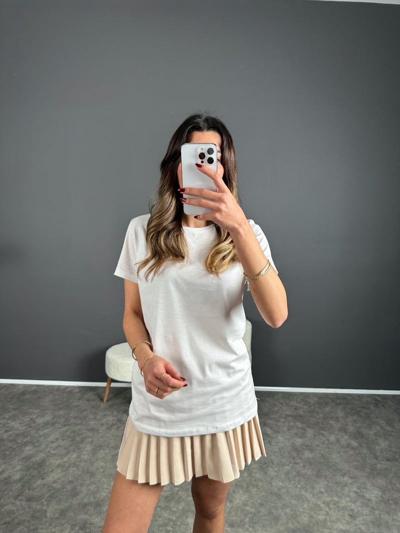 Beyaz Basic Tshirt 